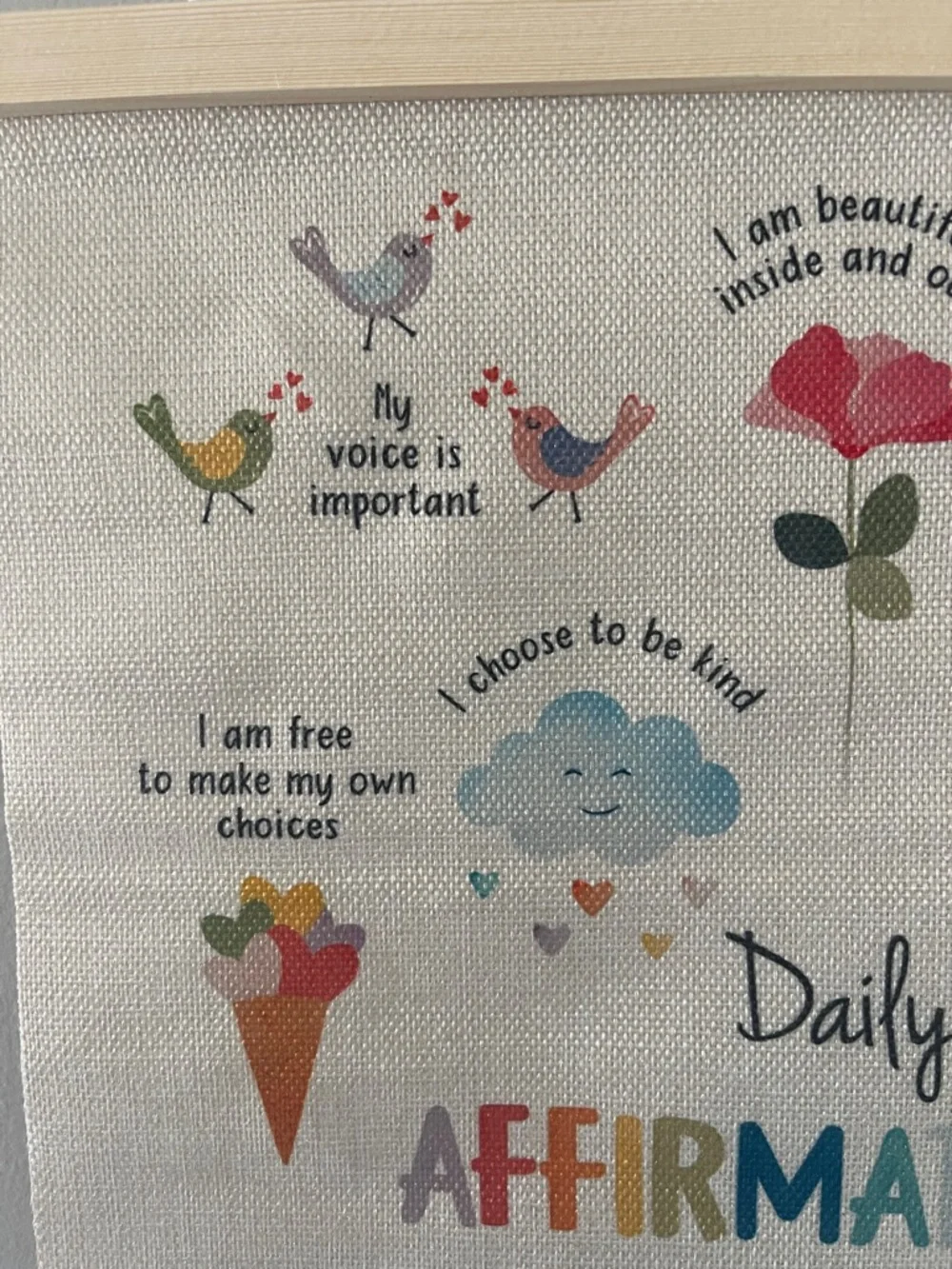 NEW Wall Hanging — Daily Affirmations 🌺